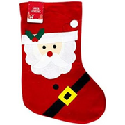 3PK Christmas Stocking Decor with Santa, Snowman, and Elf Design For Xmas