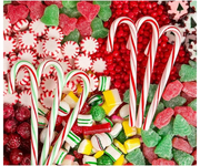 12-Pack Assorted Christmas Candy Canes: Festive Tree Decor & Sweet Treats